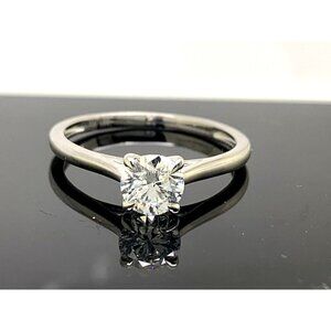 Unique Moments Engagement Ring Lab Grown 0.75ct Diamond 10k White Gold Size 8